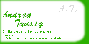 andrea tausig business card
